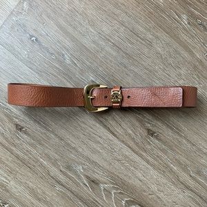 Michael Kors Saddle Brown Leather Belt